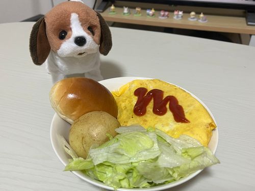ラケルの まねっこ オムライスプレートなの🐣‪
この くみあわせ、だいすき〜😆💖