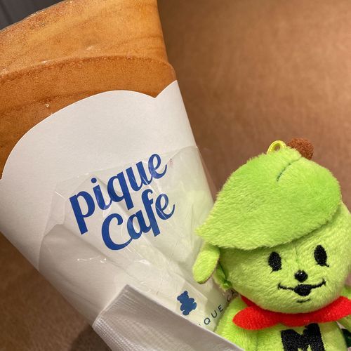 初めてのジェラピケカフェです
クレープです！