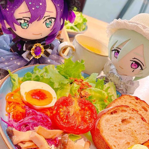 まよぬちゃんとごはんしたよー！