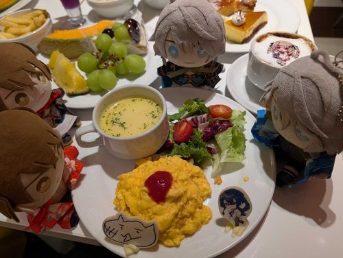スイパラコラボー3回目ー（行った日9日）

オムライス美味しそうだねぇ。Byはるぬい

健康診断前に行くなんて……。Byはやぬい

初めてのフルパラ（フルーツ付きのやつ）！Byはるぬ

美味しいかったです。Byはやぬ

ココア甘いかなと思ってカフェオレ頼んだらめちゃくちゃ苦かった。その後ココア頼んだら普通に美味しかった……。最初からココア頼めばよかった……。Byそらいろのつき