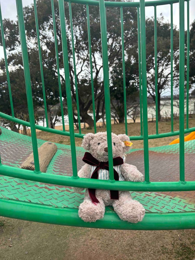 冬の公園楽しいネー