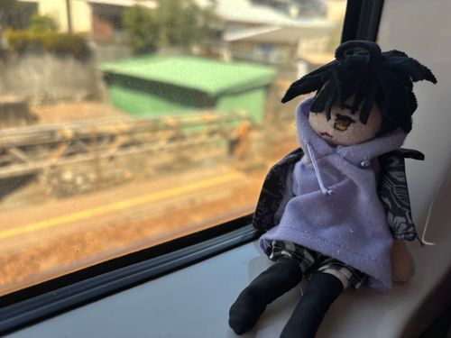 電車に乗るみなかみくん🚃