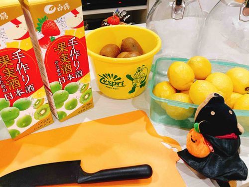 みにこてつ です🍼

ひさしぶり に あるじ が
かじつしゅ づくり を
はじめる ようです🍋🥝✨️  