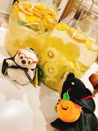 ぶじ に かじつしゅ の
つけこみ が おわりました！

いっかげつご が いまから
たのしみ なのです🍋🥝✨️