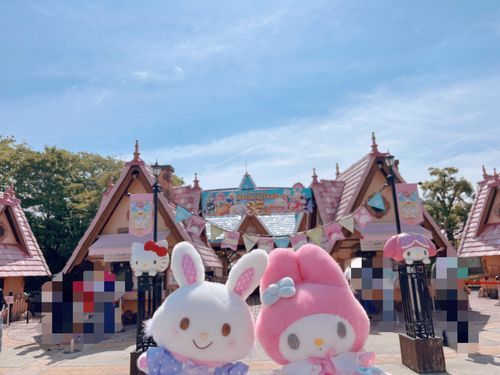 メロちゃんと　ハーモニーランドに　いったの♪