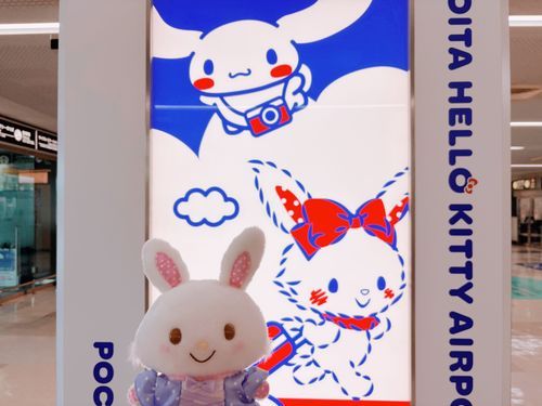 くうこうに　メルがいたよ！