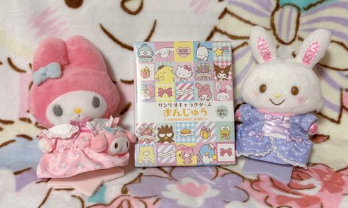 ハーモニーランドのおみやげ　そのいち！　おまんじゅう✨　メロちゃんとメル、ならんでるの♪