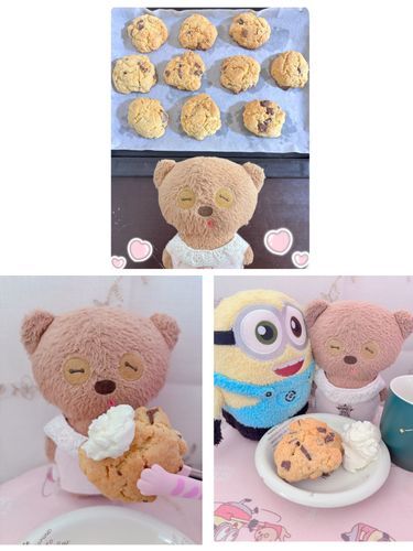 ママにチョコチップスコーン作ってもらったから、きょは ボブちんとおうちカフェ🍪☕️

ホイップバターも作ってもらったじょ！
甘しょっぱい感じでなかなかGoodよんჱ̒( >  ̫ < )💖💖💖