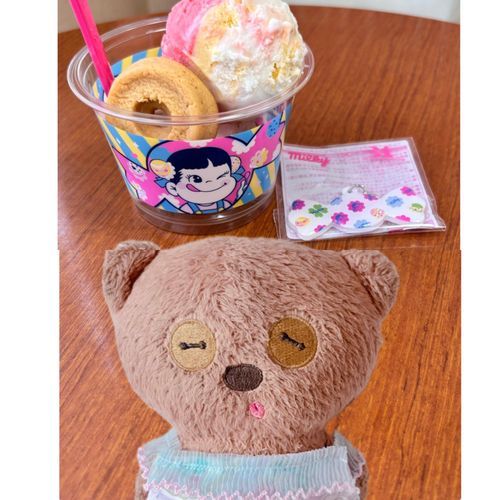 ミルキーはママの味ー🩷🤍🧡

ちむもサーティワンでミルキーちゃん食べたー！！