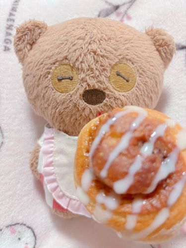 ママが作ってくれたシナモンロール૮ .  ̫ .🎀ა🤎🤍🤎

おいちっ🎶