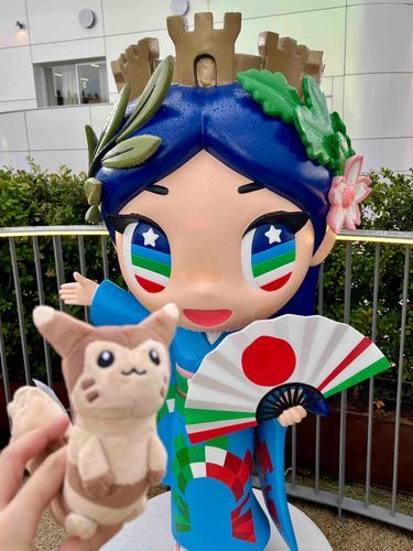 イタリアちゃんさんとツーショット、オオタチもとったけどちょっとぼやけたオオタチになってしまったよ