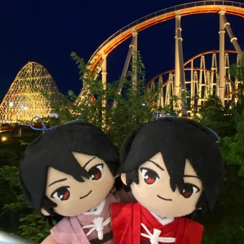 遊園地🎢のライトアップなのじゃ♪
綺麗なのじゃね♪