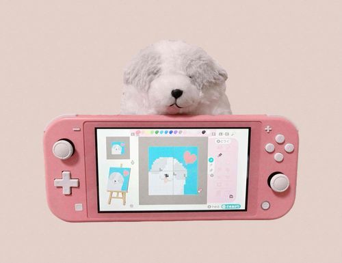 ごしゅじんが　げーむで　わんちゃんを　つくってくれたよー！