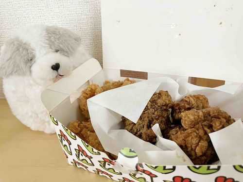 おいしそうな　チキン…！！　じゅるり…