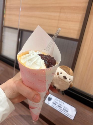 あんこと生クリームのクレープ💓
美味しかった👍