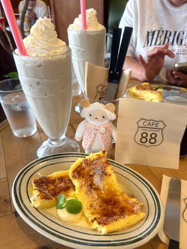 フレンチトーストとバナナスムージー❣️