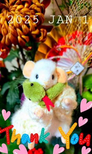 じんさんからへびマフラーもらったよ