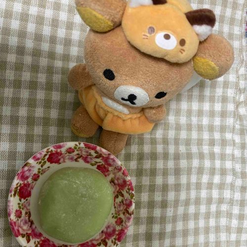 今日のおやつはずんだ大福でしたー！