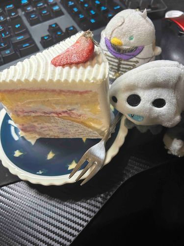 いちごのけーき！
このぴかぴかのおいしそう
