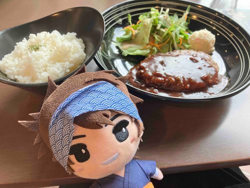 はんばーぐ、おいしかったぜよ！