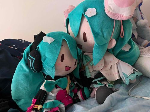 寒くなるとふわミク同士でくっついて暖を取る生態があるようだ