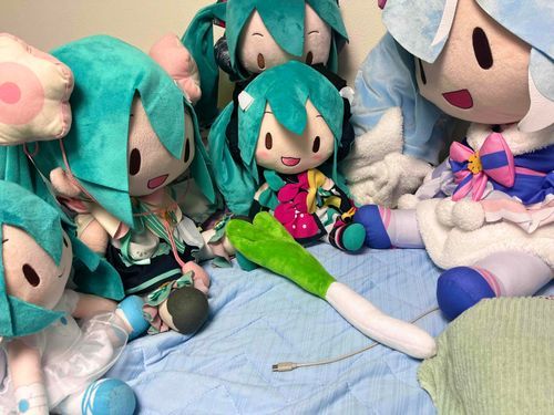 ふわミクたちの好物はネギ