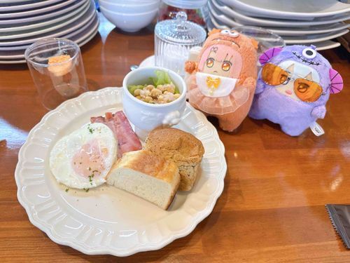 たまにはいっしょにもーにんぐもたのしいな