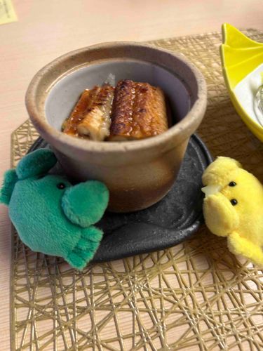 （うなぎだ…🟢🦀）
（とりあえずうなぎに⭐️みせつけよ🟡🦀）