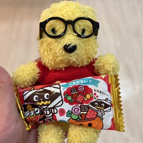 トリックオアトリート
先生にお菓子をもらったよ!
おばけぷーも一緒