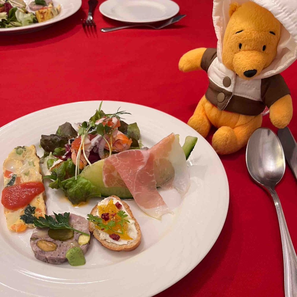 ぷーやんとパスタ屋さんに来たよ！
ほうれん草のスープがおいしかったよ