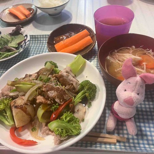 豚とパプリカのバルサルコ酢