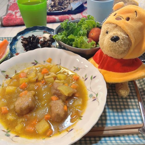 スープカレーだよ
昨日の自炊