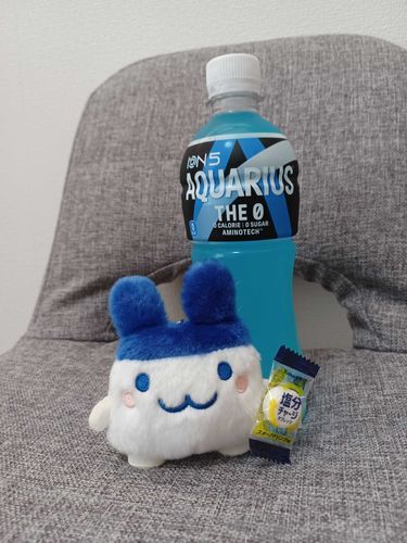水色のAQUARIUS発見！
熱中症対策です！