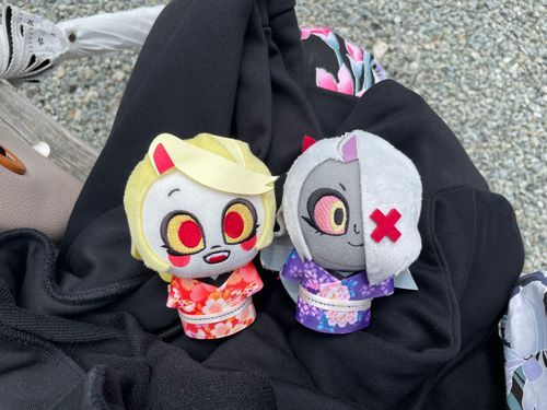 今日はお出かけ！
ユカタっていう服を作ってもらったよ
チャーリーと一緒の帯、嬉しいなぁ
Byヴァギーちゃん

ヴァギーよく似合ってるわ！
お出かけも楽しみね💕︎
Byチャーリー姫