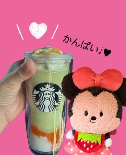 スタバのメロンofメロンフラペチーノを飲んじゃった♩♥
風が強くて寒かったけど…とても美味しかったの🍈✨️
期間中に行けて良かったよ♥