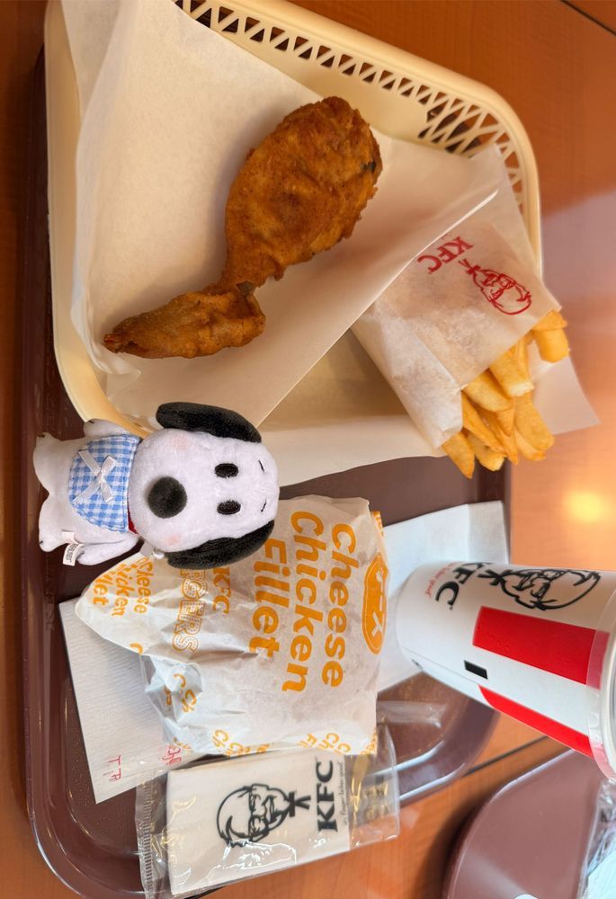 ぴーしゃんとりすちゃんがKFCの写真を投稿してたから、無性に食べたくなって行ってきたよ😆👏✨️
ディお姉さんだから食事との写真はすぬぴぃに譲ったの🤭💕
お腹いっぱいでまんぞくまんぞく😊💕
食後は念願の31アイスクリームであつ森コラボにやっと行けた☺️✨️
食べたかったのが売り切れてて
プレゼントのやつにしたよ🥰
