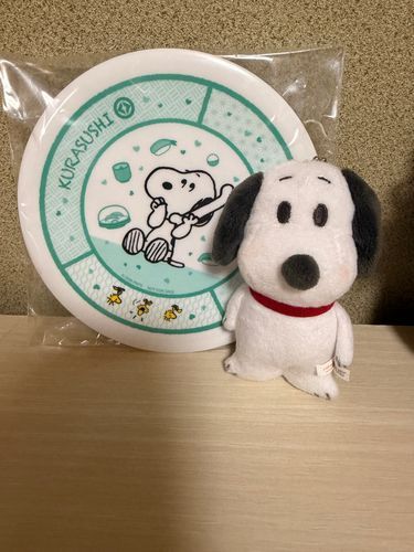 くら寿司スヌーピーコラボに行ってきたんだぁ（・¨●）
美味しく食べて、狙ってた寿司皿ゲットできて嬉しい💕💕
コラボ商品のピザまんも食べれておなかいっぱいだぁ!!

