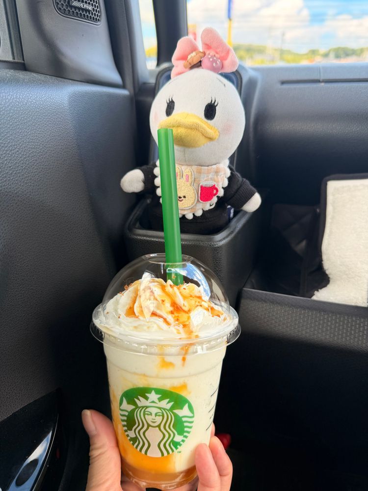 ディの大好きなさつまいもの季節がやって来たよぉ🍠✨️
スタバの新作さつまいもフラペチーノ飲んだよ✨️
あまあまだけどさつまいもの味が活きてて最高だったよ🪿💕
ミスドのさつまいもも気になっちゃうよ✨️