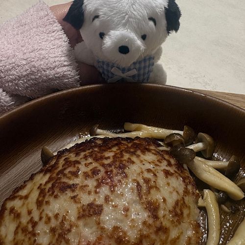 酒蒸しハンバーグというらしい