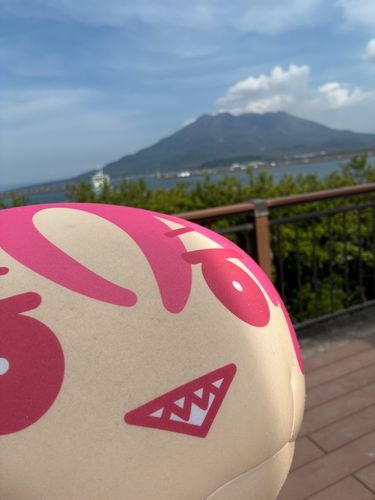 桜島だ！
トンビと強風で撮影が大変だったぞ