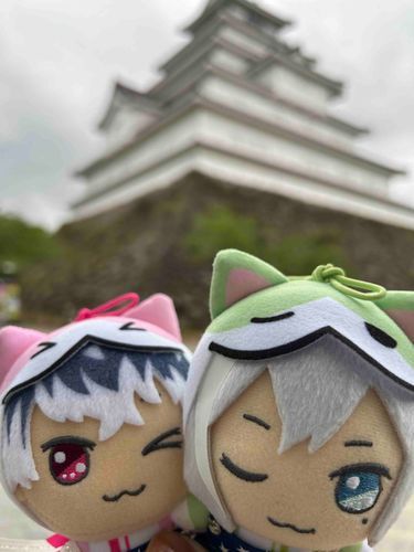 写真撮るの難しい😭
鶴ヶ城に行ってきたよ‼️
ぬい撮り難しい😭
でも楽しかった♥️