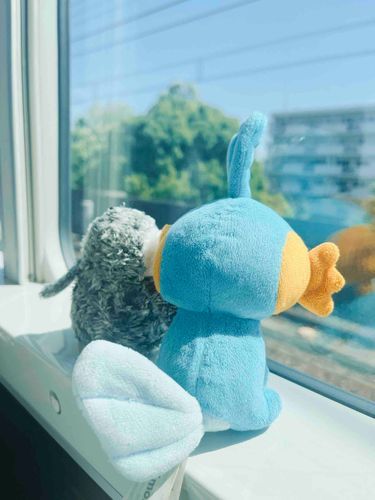 でんしゃでお出かけ🚃そとがどんどんうしろにいく〜