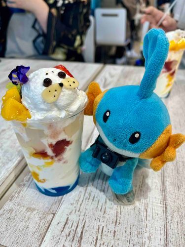 あざらしさんのパフェ🦭かわいくて食べれない…🤤