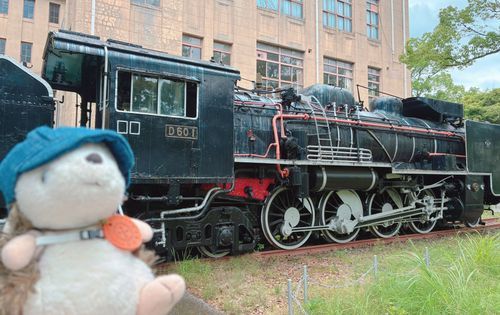 汽車もありましたよ！🚂
こちら、現役の時は街中を走っていたホンモノのはたらく車です✨
カッコいい…