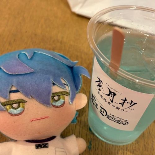 今回の公演ドリンクです✨
爽やかなラムネ風味で飲みやすかったです✨　主さんお酒弱いですがこれは飲めるって言ってました。