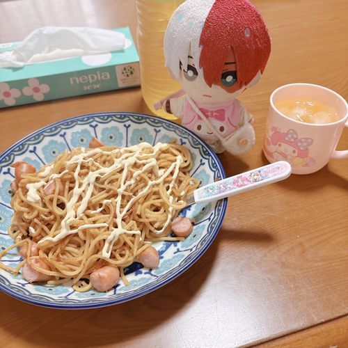 みみちゃんの手作りカレーパスタ🍝