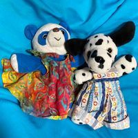ぱんちゃんとダルメ🐼💙🐶🖤