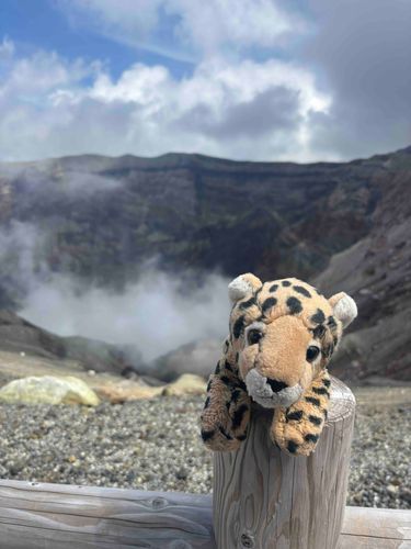 火山だ〜すごーい！！