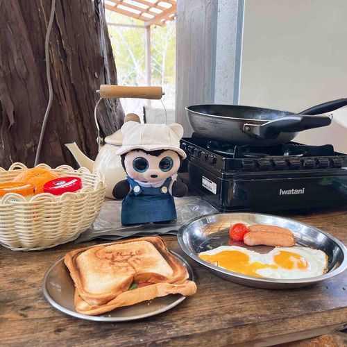 みんな〜朝ごはんできたよ〜🍳︎🌟