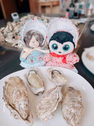 ばーじゅです🍓
ちびたぬちゃんです🎀

宮城県に蒸し牡蠣を食べに行ったよ🦪
海の味がしておいしかった〜🤤🍴

食べ放題だから10個たべるのを目標にしてたんだけど、倍の20個食べたよ🦪🌟

ばーじゅとちびたぬちゃんはちょっと磯の香りになったよ、、😳

また行きたいな〜💭